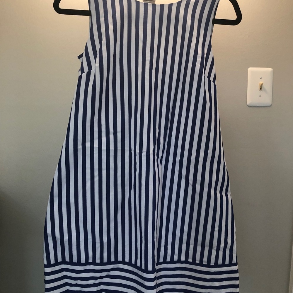 NWT Vineyard Vines Sleeveless Striped Dress w Bow